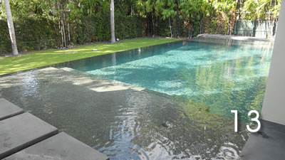 Vanishing edge pool onto level lot